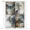 ludzkie twarze, ćmy trupie główki, kruki, nagie drzewa, gotyk, secesja, vintage, melancholia, fantasy*human faces, moths, skulls, ravens, bare trees, Gothic, Art Nouveau, vintage, melancholy, fantasy